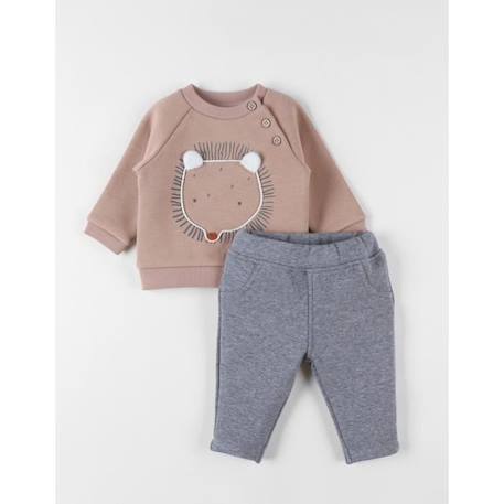 Bébé-Ensemble-Set sweatshirt + jogging, hérisson