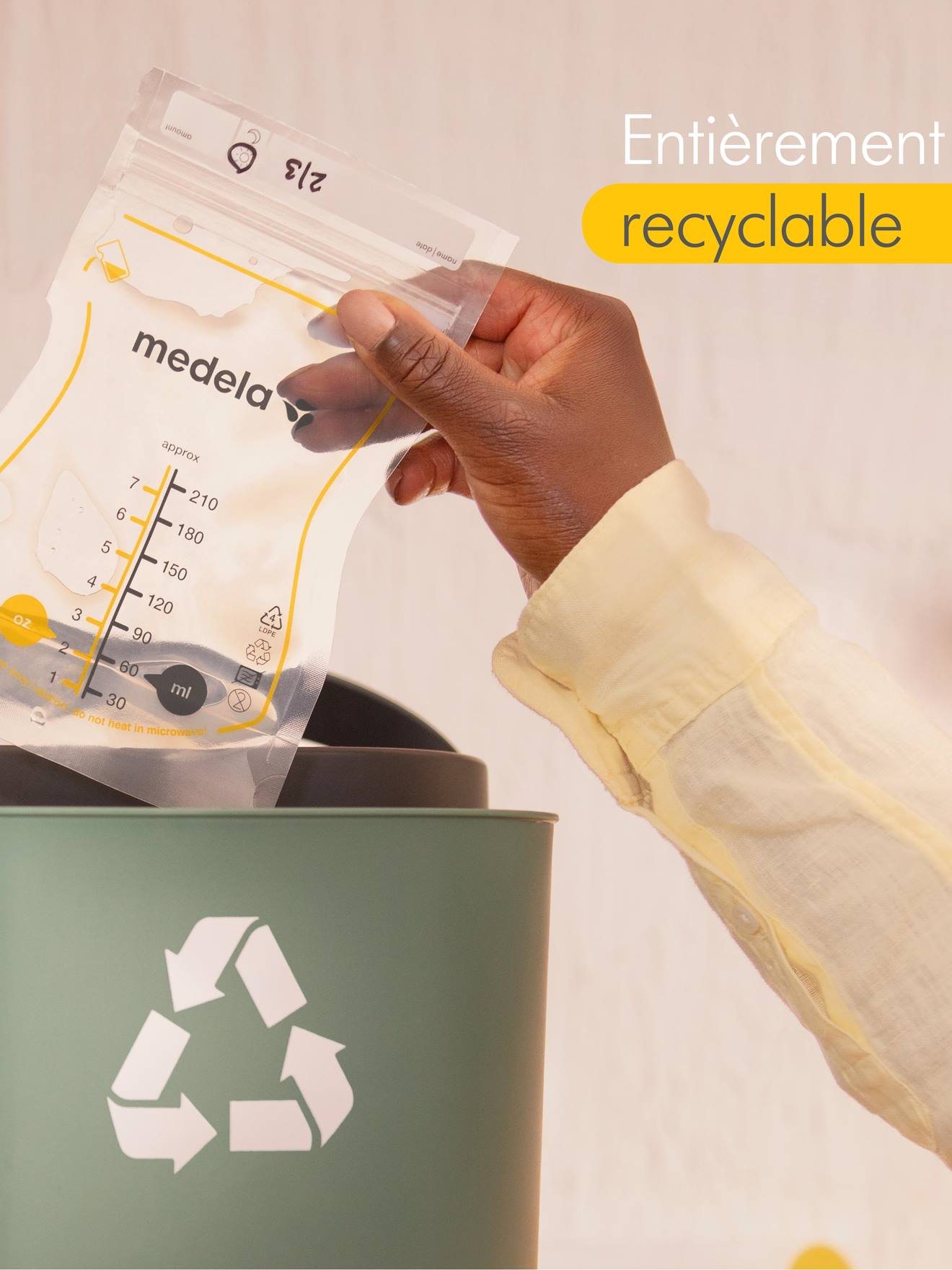 Sachets de conservation pour lait maternel X50 transparent (Medela) - Image 1