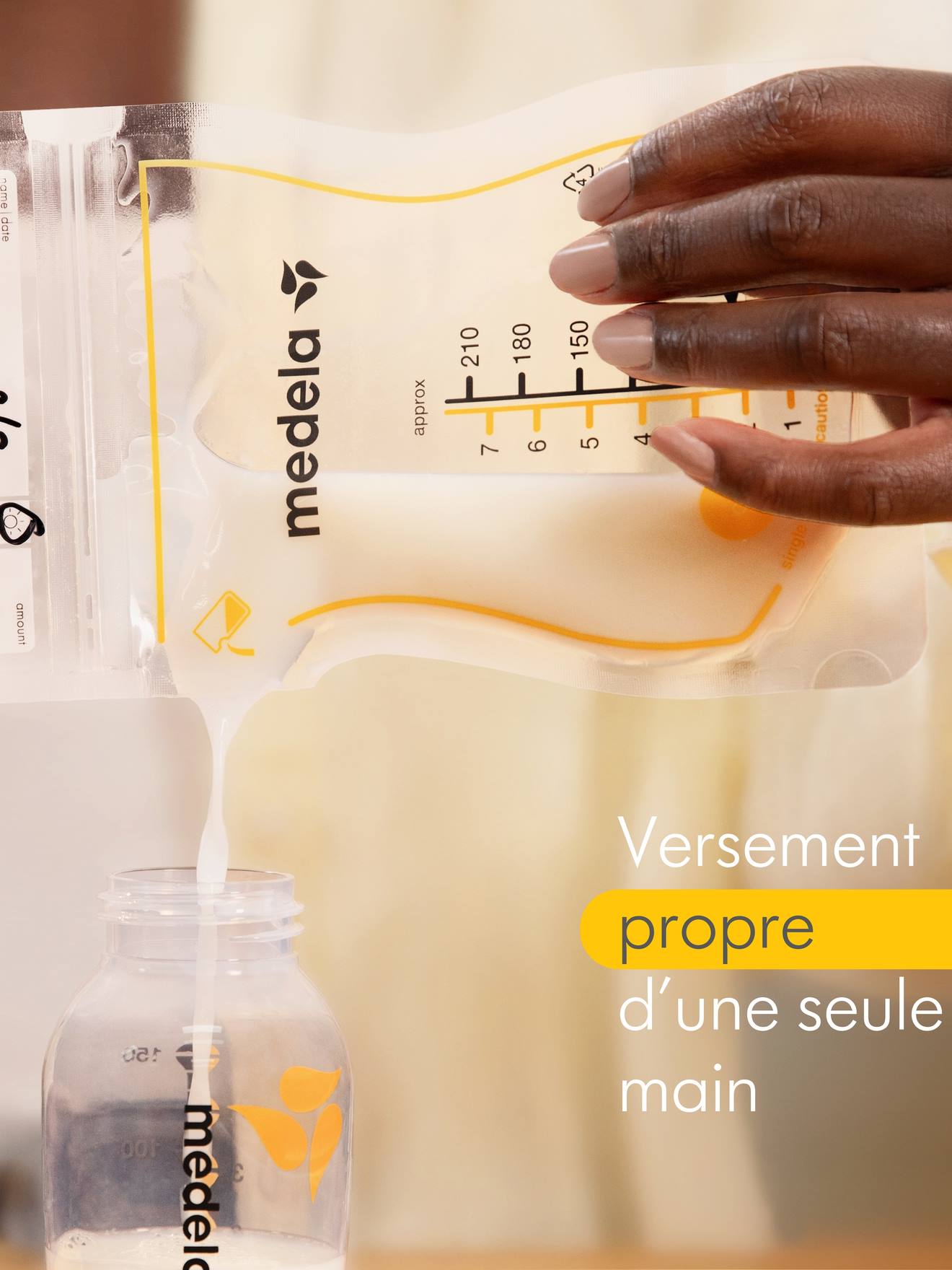 Sachets de conservation pour lait maternel X50 transparent (Medela) - Image 2