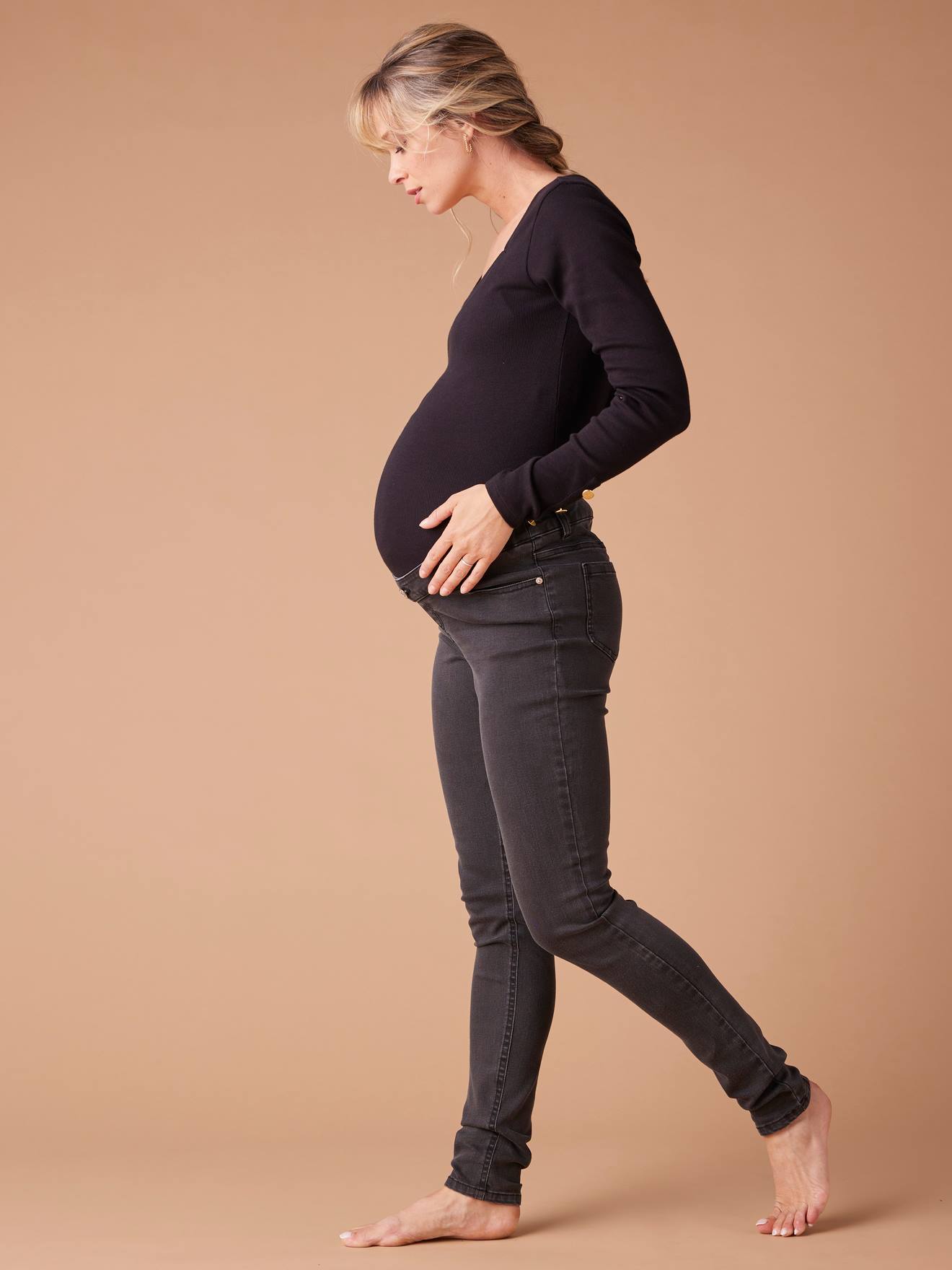 Jean skinny de grossesse ENVIE DE FRAISE denim black