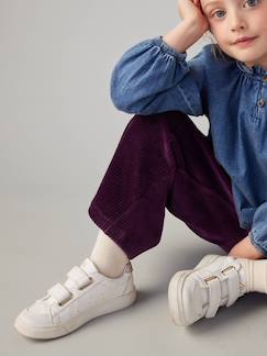 Chaussures-Baskets enfant fille synthétique détails dorés