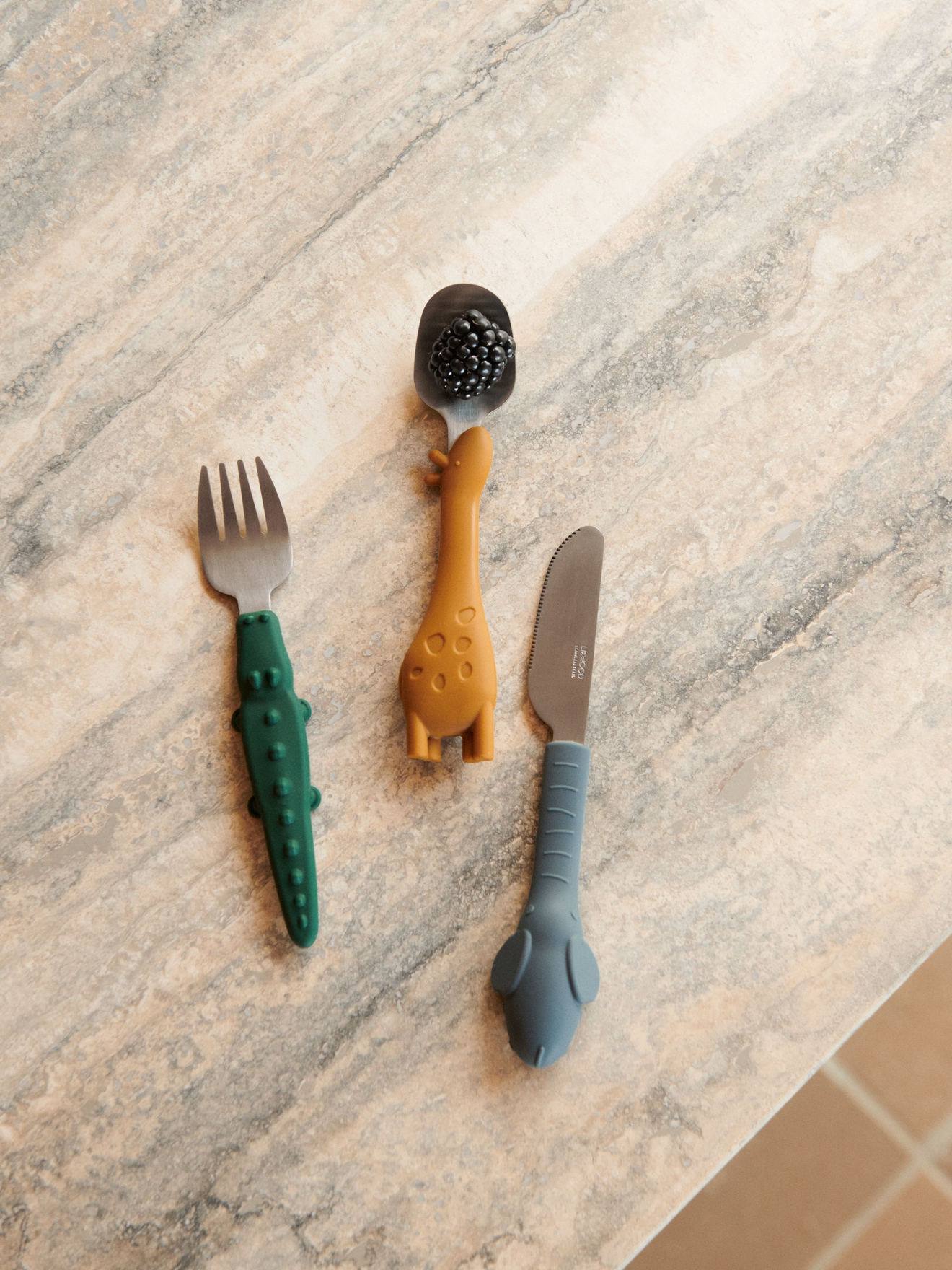 Set couverts en métal Tove - bleu