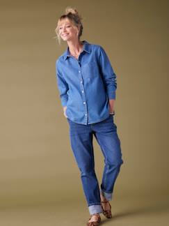 Vêtements de grossesse-Allaitement-Chemise en jean grossesse