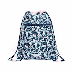 -Sac Imperméable Enfant - DRAEGER PARIS - Fleurs - 30,5 x 0,5 x 40,5 cm - Mixte - Noir