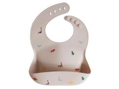 Puériculture-Bavoir silicone Motifs Dinosaures - Repas bébé et enfant - Mushie