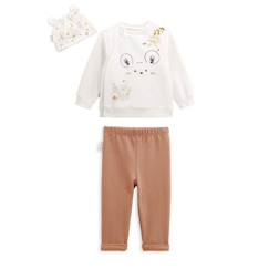 -Ensemble sweat et pantalon avec bonnet bébé mixte Mini Souris