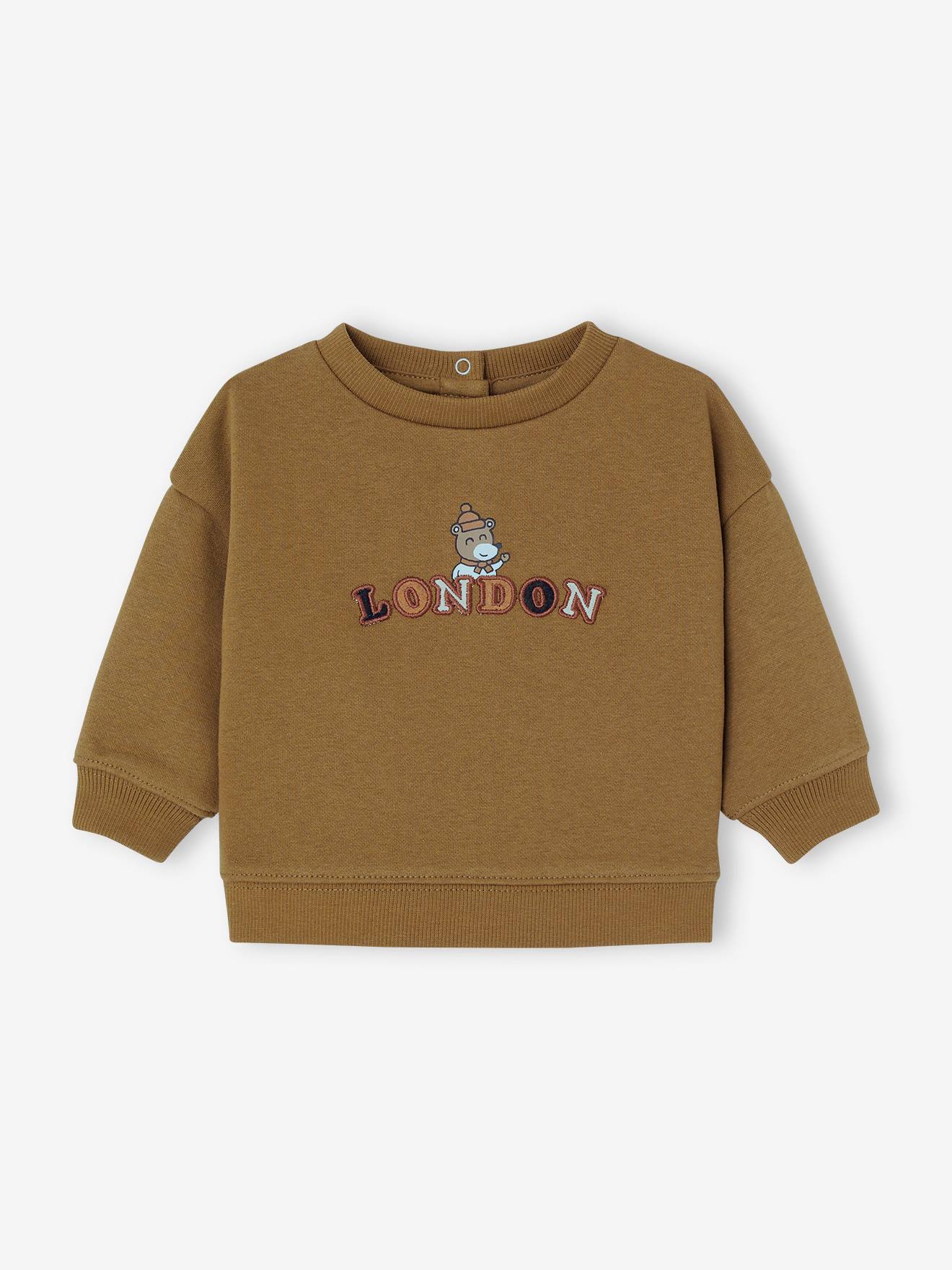 Sweat-shirt London bébé garçon olive