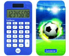 Jouet-Calculatrice de poche 8 chiffres avec couvercle de protection Football