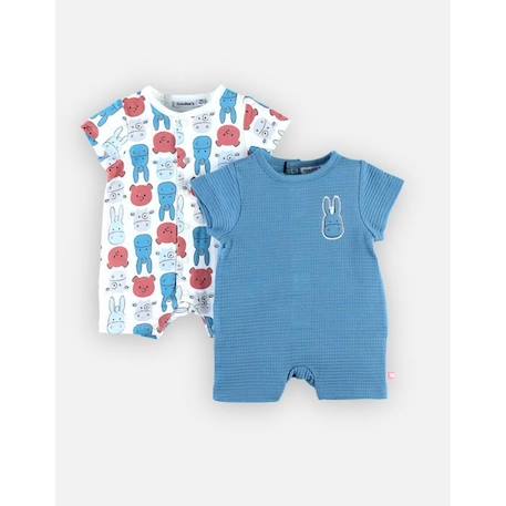 Bébé-Set de 2 combishorts en coton