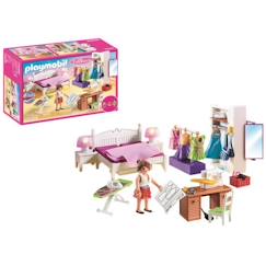 -PLAYMOBIL 70208 Chambre avec espace couture, Dollhouse La Maison Traditionnelle, Dès 4 ans