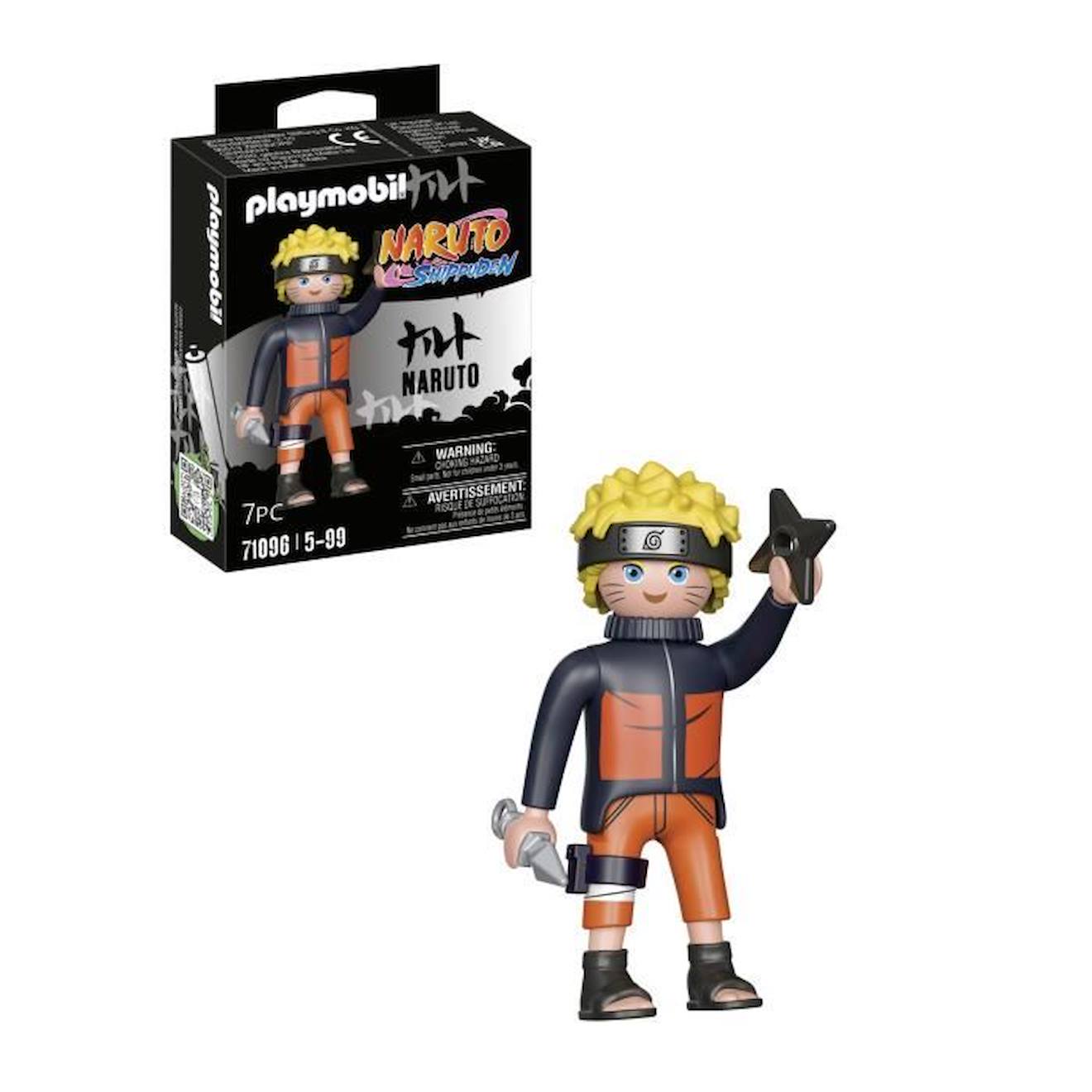 PLAYMOBIL - Playmobil Figurine Naruto, Naruto Shippuden, Dès 5 Ans Orange