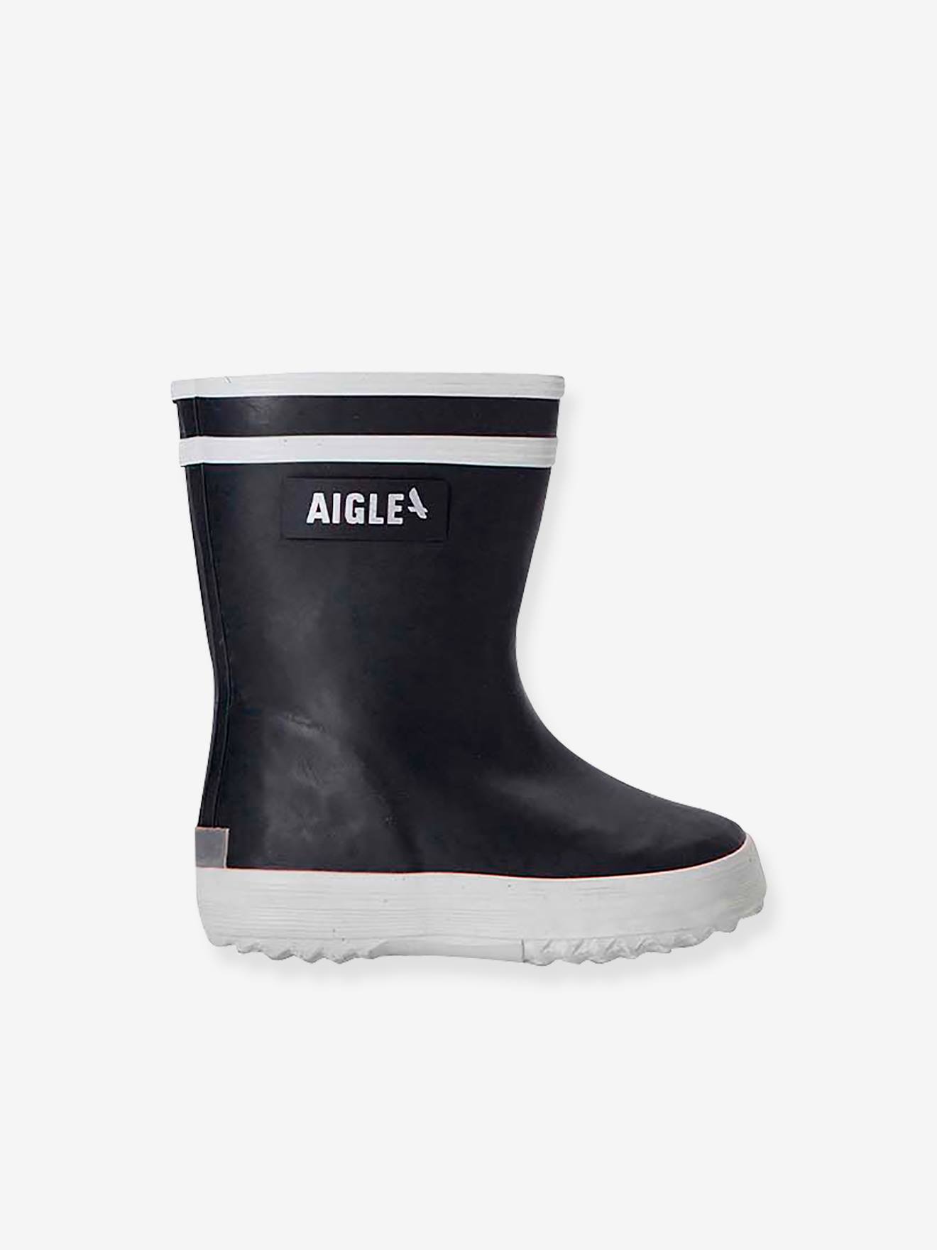 Bottes de pluie fourrées bébé Baby Flac Fur 2 marine (Aigle) - Image 2