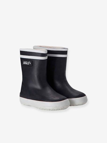 Aigle - Bottes de pluie fourrées bébé Baby Flac Fur 2 marine
