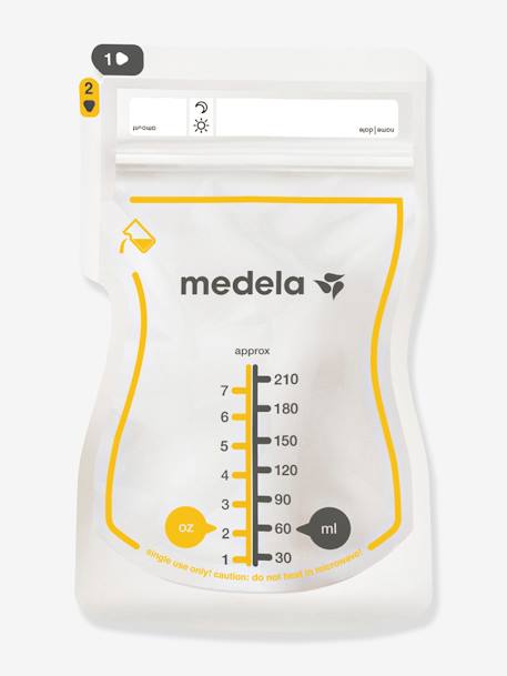 Medela - Boite de 50 sachets de conservation Easy pour lait maternel - Transparent
