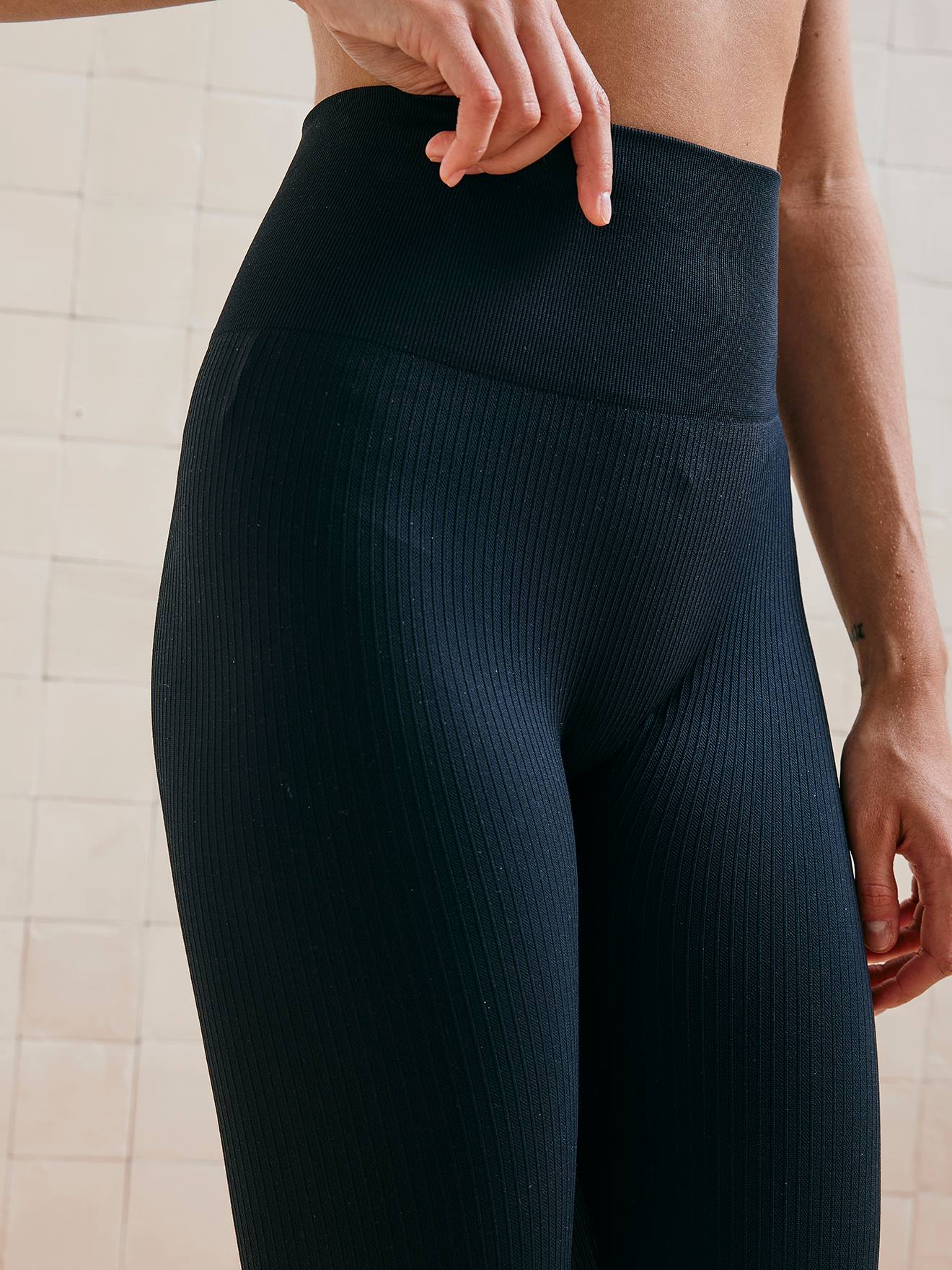Legging post accouchement noir (Vertbaudet) - Image 1
