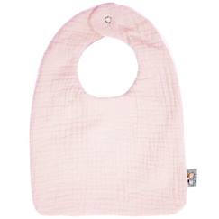 Puériculture-Bavoir en gaze de coton - SEVIRA KIDS - Jeanne - Rose - Naissance - Absorption optimale