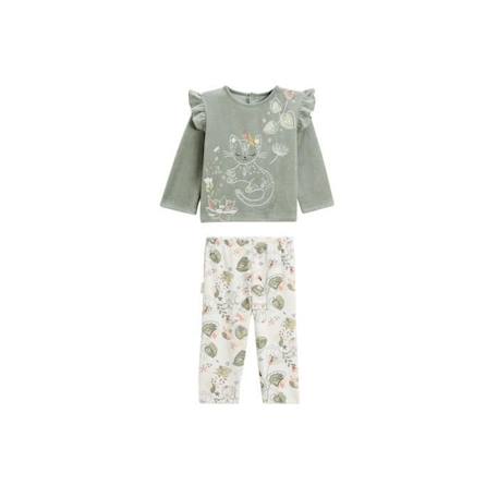 Bébé-Pyjama bébé 2 pièces en velours Lily