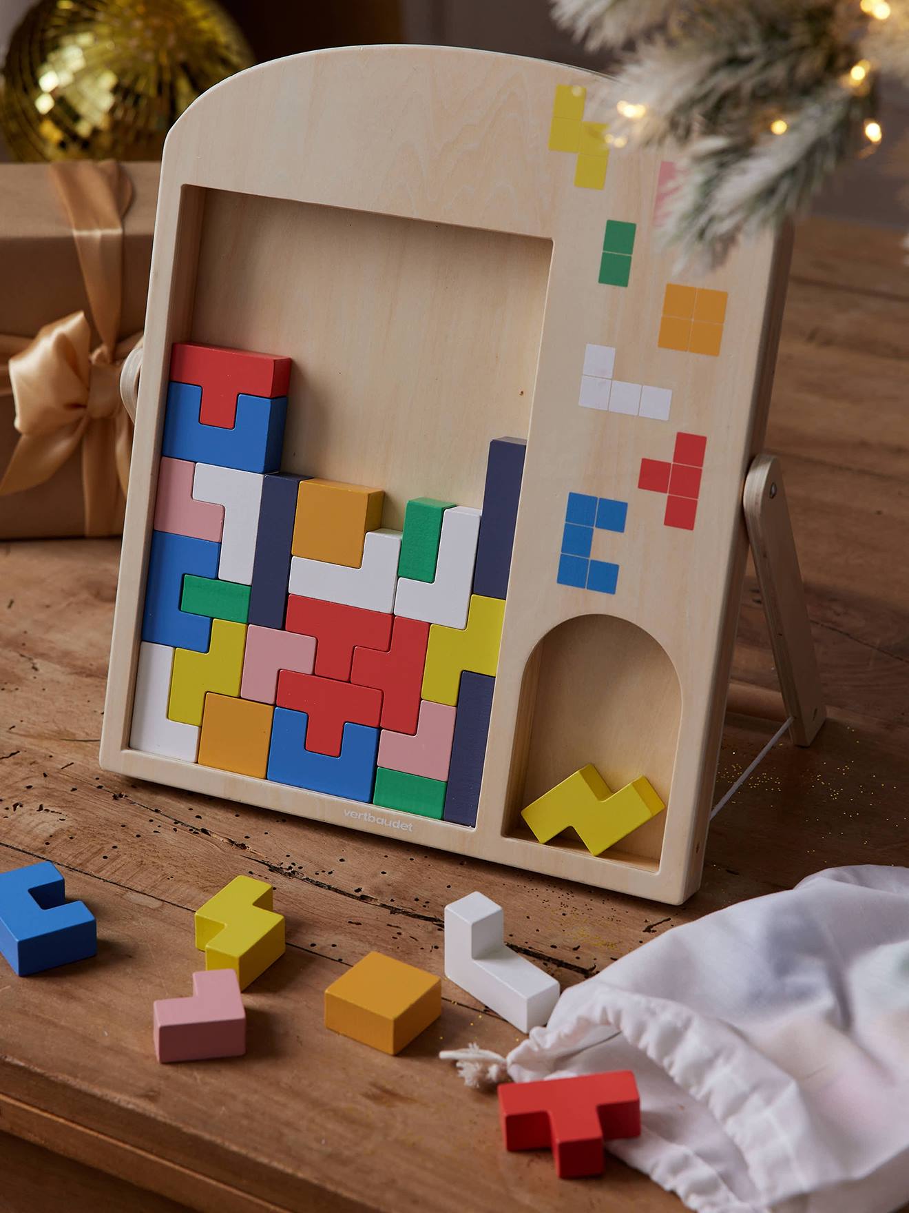 Jeu des blocs colorés en bois FSC® bois