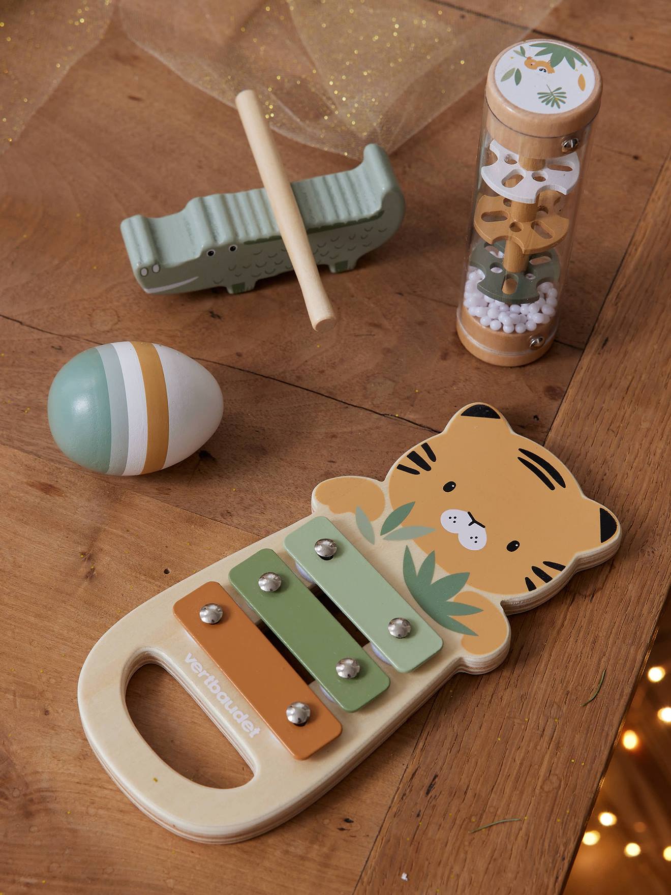 Set d'éveil musical en bois FSC® bois (Vertbaudet) - Couverture