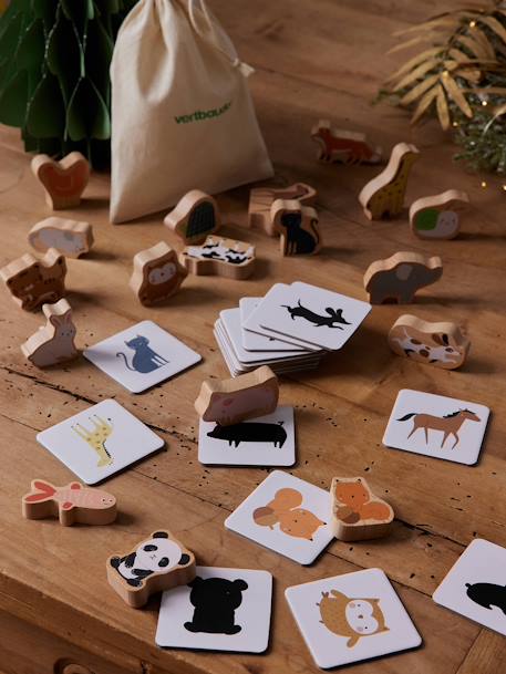 Vertbaudet - Jeux d'association des animaux en bois FSC® blanc