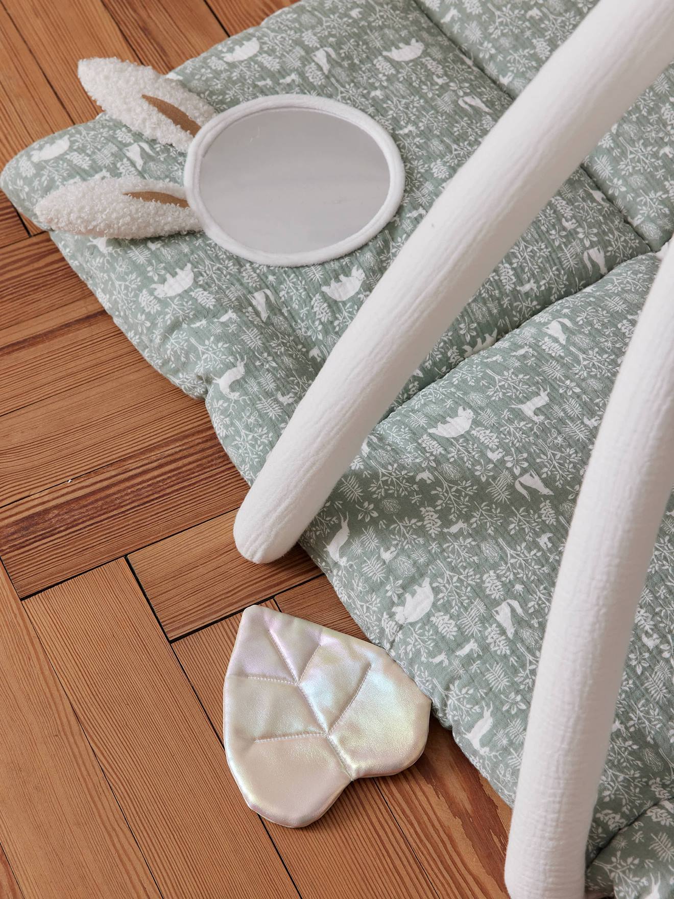 Tapis d'éveil en gaze de coton dans les bois (Vertbaudet) - Image 2