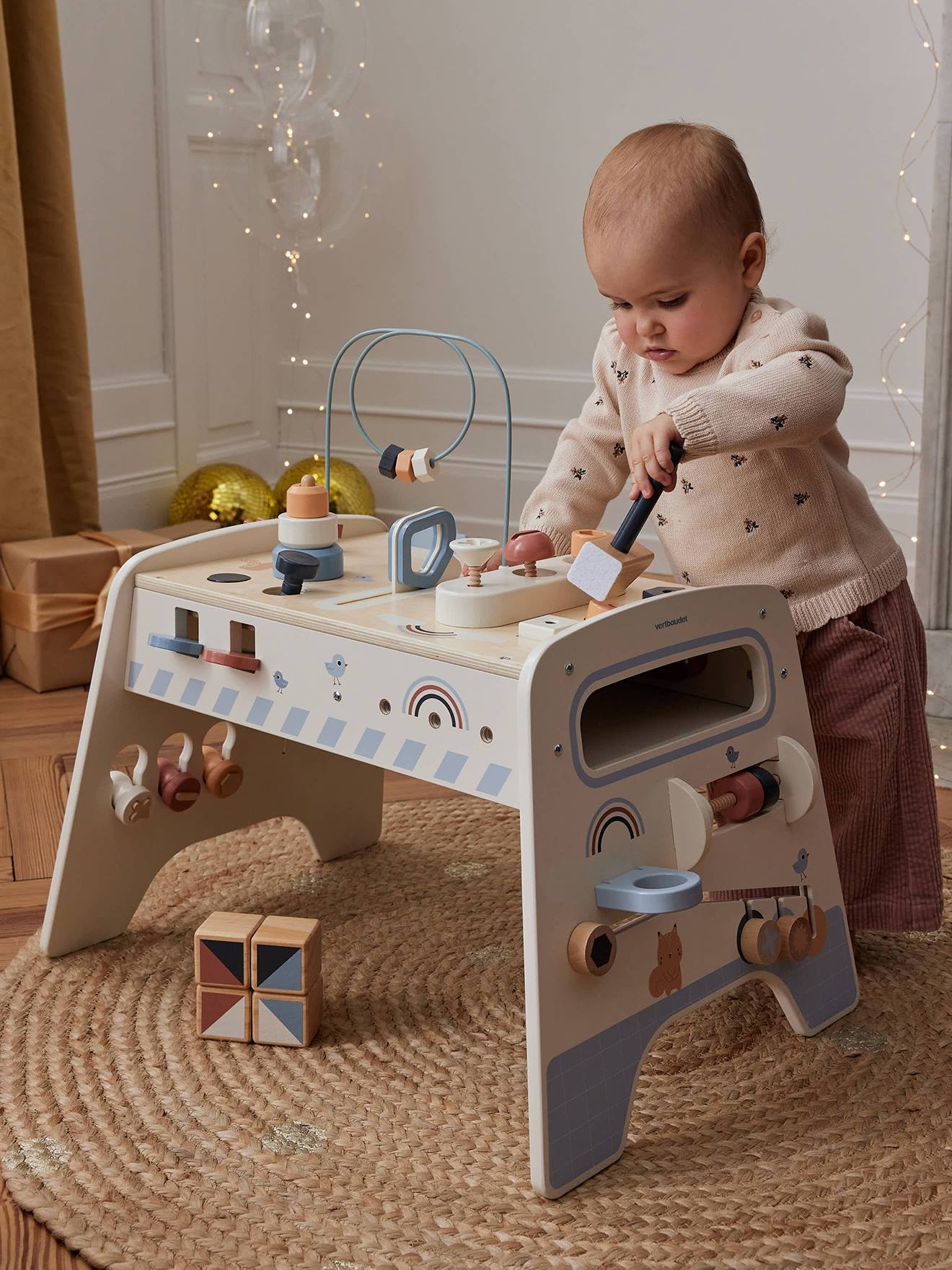 Vertbaudet - Table d'éveil bricolage évolutive en bois FSC® bois