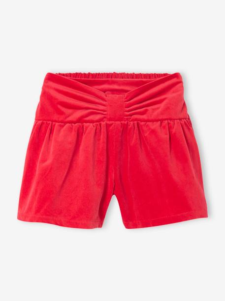 Short fille en velours lisse effet noeud devant   - vertbaudet enfant