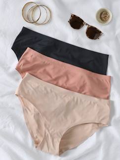 Vêtements de grossesse-Lot de 3 culottes de grossesse sans coutures en microfibre
