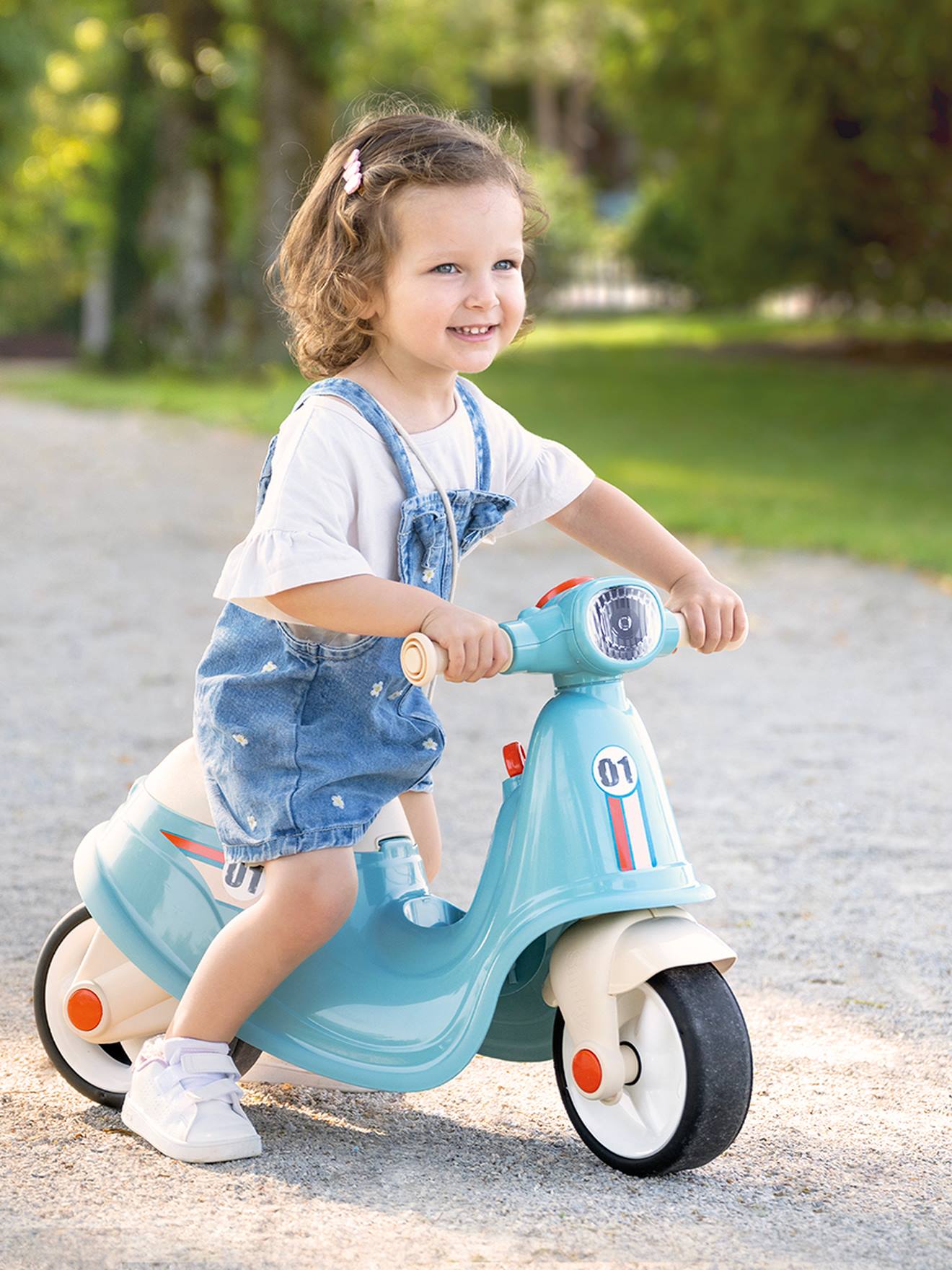Porteur scooter bleu
