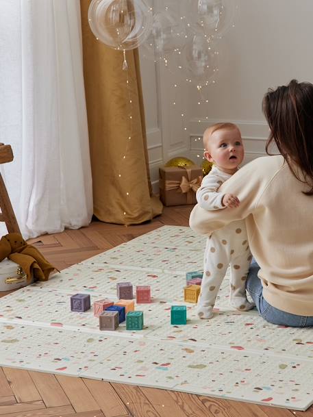 Vertbaudet - Grand tapis d'activités pliable terrazzo