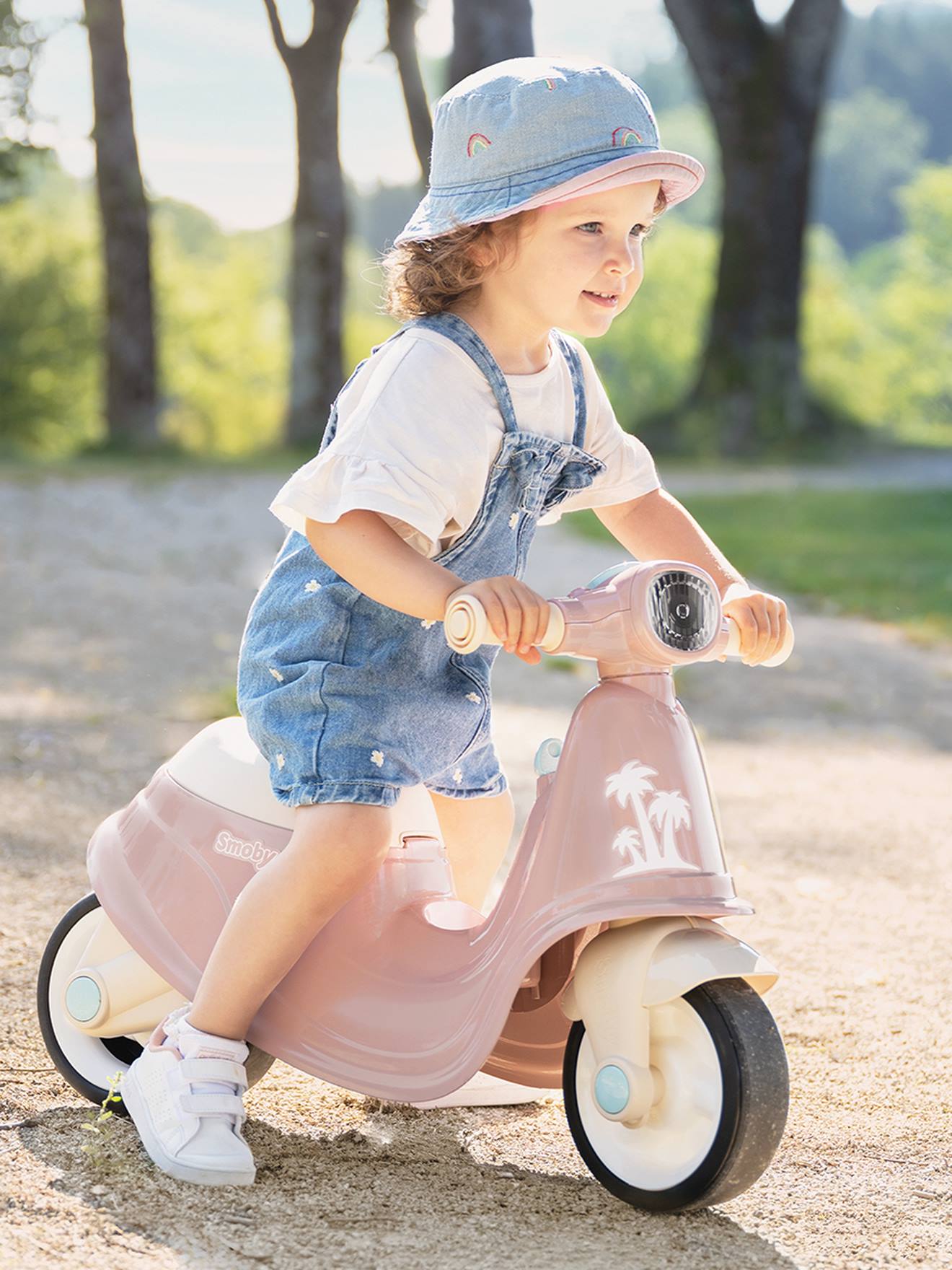 Porteur scooter rose