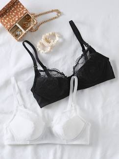 Vêtements de grossesse-Lot de 2 soutiens-gorge en dentelle grossesse et allaitement