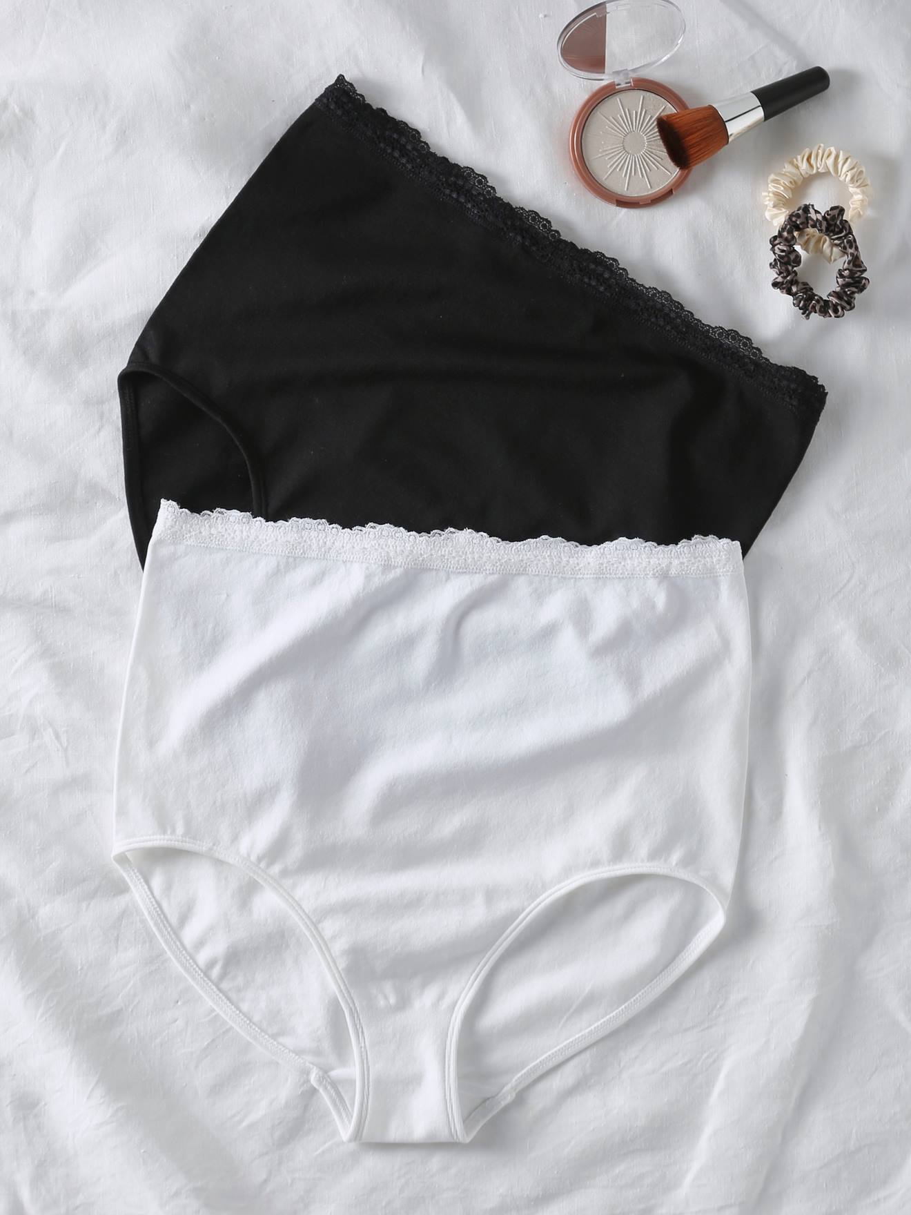 2 Culottes Maternité ACWOO Taille Haute - Sans Couture - 95% Coton - Pour Grossesse Et Post-Partum