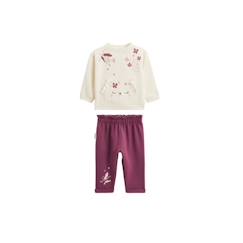 -Ensemble bébé sweat-shirt et pantalon en molleton Mila