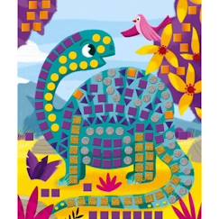 Jouet-Kit Créatif - Janod - Mosaïques Dinosaures - Jaune - Enfant - 4 ans et plus