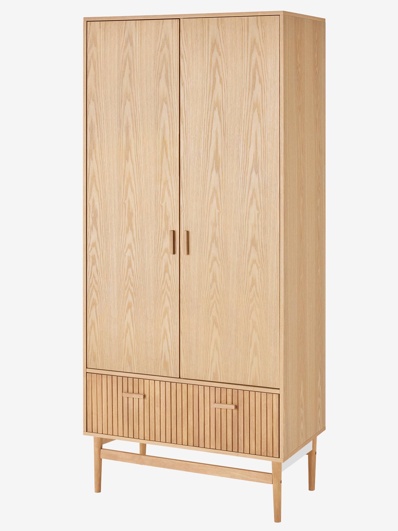 Grande armoire 2 portes + tiroir ligne COPENHAGUE bois (Vertbaudet) - Image 2