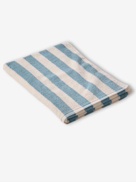 Serviette de bain rayée TRANSAT personnalisable, avec coton recyclé rayé bleu+rayé jaune+rayé rose 10 - vertbaudet enfant 