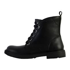 -Bottes Enfant Geox Eclair - Noir/Gun - Lacets/Zip - Confort Exceptionnel