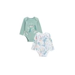 -Lot de 2 bodies bébé manches longues Roméo