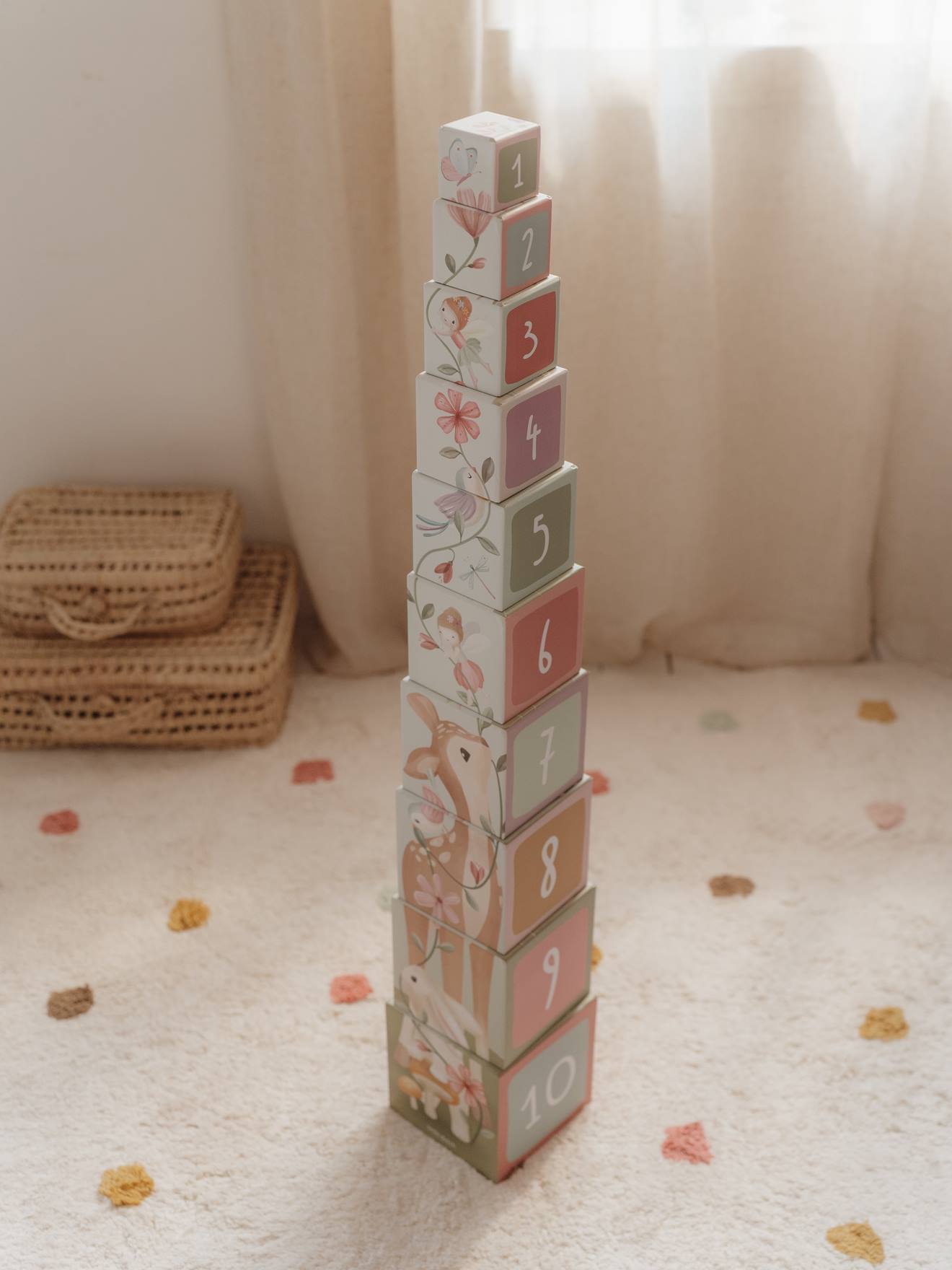 Cubes à empiler en carton - fairy garden (Little Dutch) - Image 1