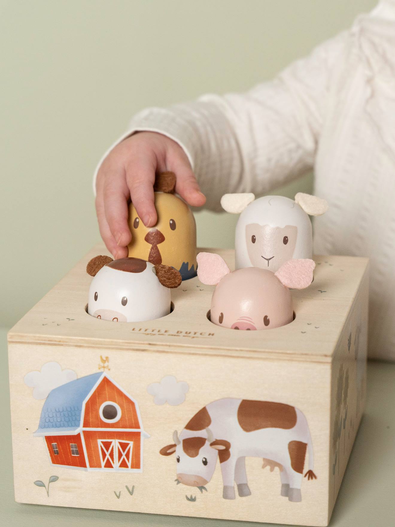 Jouet pop-up bois- Little Farm LITTLE DUTCH - multicolore