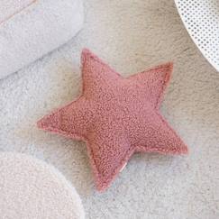 Linge de maison et décoration-Coussin enfant étoile bouclette STAR CREAM GUAVA PINK