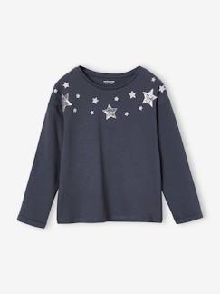 -T-shirt de Noël étoiles brillantes fille