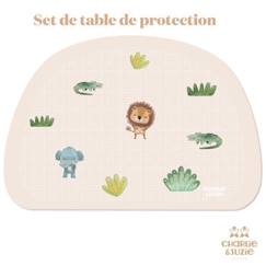 -Set de table - Little Jungle - Animaux - Vinyle - Multicolore - 27x40 cm