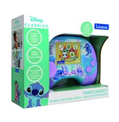 Jouet-Jeux éducatifs-Jeux éléctroniques-Power Console® Stitch console de jeux éducative parlante bilinque avec 100 activités et un écran 2,8" en français et anglais