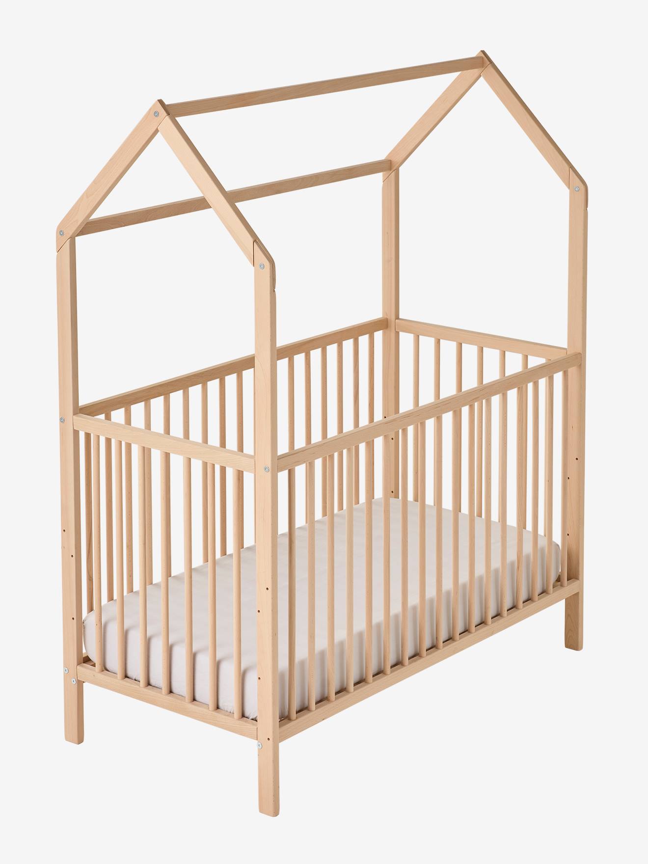 Lit bébé évolutif Castor bois