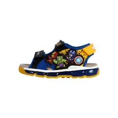 Chaussures-Chaussures fille 23-38-Sandales-Sandales Enfant Geox Android - Noir/Royal - Fermeture Scratch - Cuir