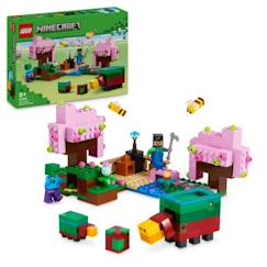 Jouet-LEGO® Minecraft® 21260 Le jardin des cerisiers en fleurs - Minifigurines du jeu vidéo