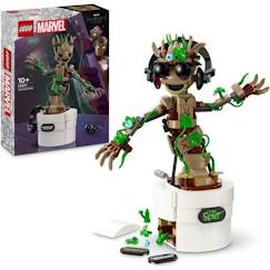 Jouet-LEGO® Marvel 76297 La danse de Bébé Groot, Jouet animé à construire pour enfants