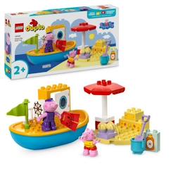 Jouet-LEGO® DUPLO® 10432 Le Voyage en Bateau de Peppa Pig - Set de Jeu de Bain pour Tout-petits